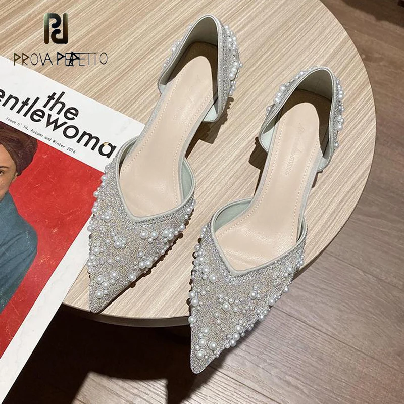 

Туфли-лодочки персиковые на шпильке, заостренный носок, жемчуг, высокий каблук средней высоты, для свадьбы, подружки невесты, весна-лето