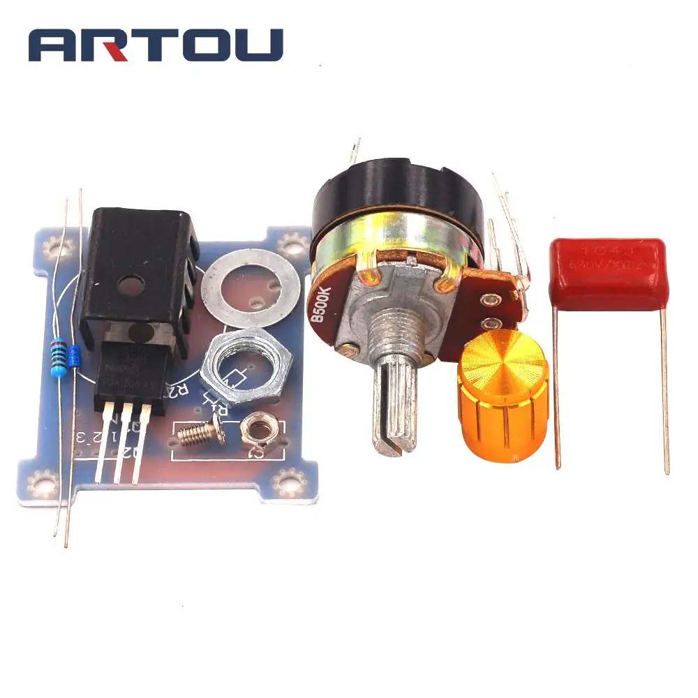 Регулятор затемнения 220 В 500 Вт регулятор температуры скорости бесступенчатый