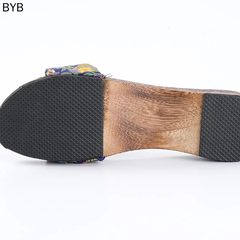Woman Chinese Style Wooden Shoes Japanese Traditional Geta Clogs Flip Flops Bedroom Slippers Anime Cosplay Sauna Kimono Sandals |