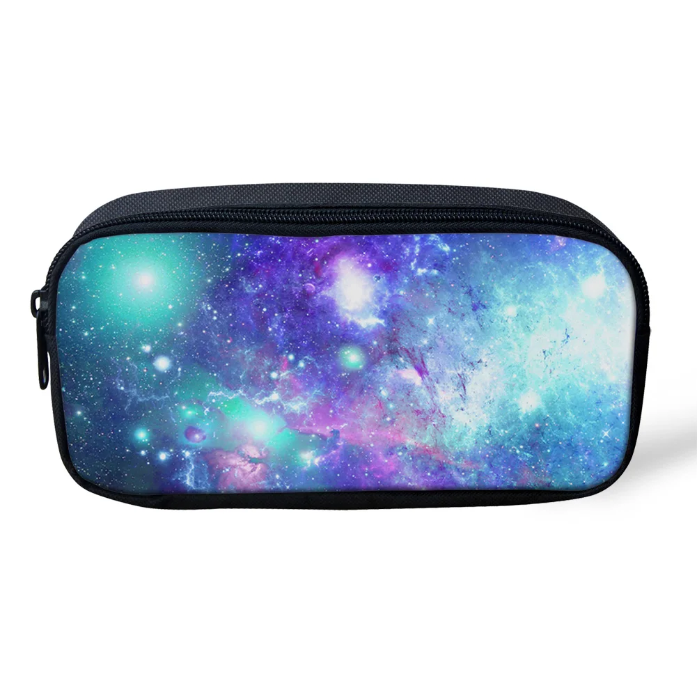 Офисная Дамская косметичка красивая сумка со звездами звездного неба и