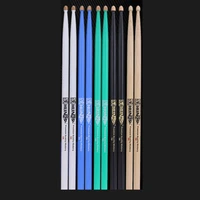 1 pair professional 5a drum sticks multi colors walnut wood drumsticks musical instruments accessories for beginners 40 61 43cm