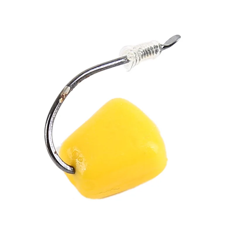 100 шт. приманка в виде кукурузы для ловли карпа силиконовая мягкая пластиковая