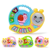 2 types baby music keyboard piano drum with animal sounds songs early educational for kids musical instrument toys