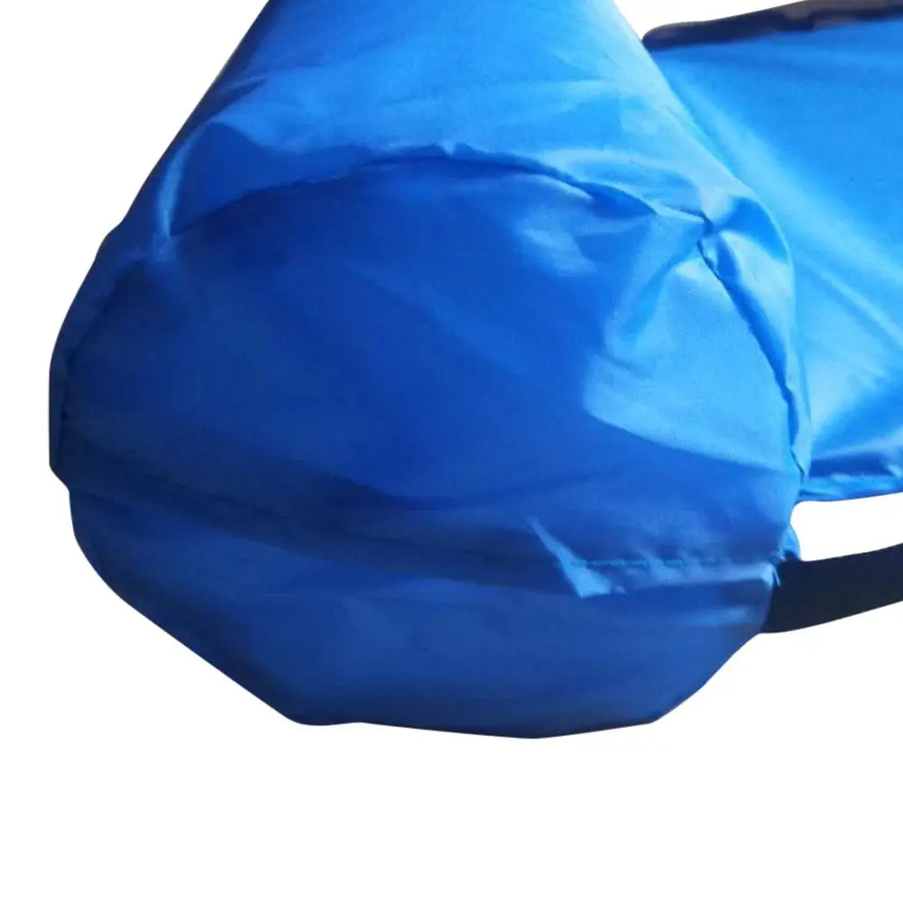 

Large Blue 120cm Swimming Pool Float Chair Portable Folding Swimming Ring Air Mattress Water Bed Accessories For Adults Children