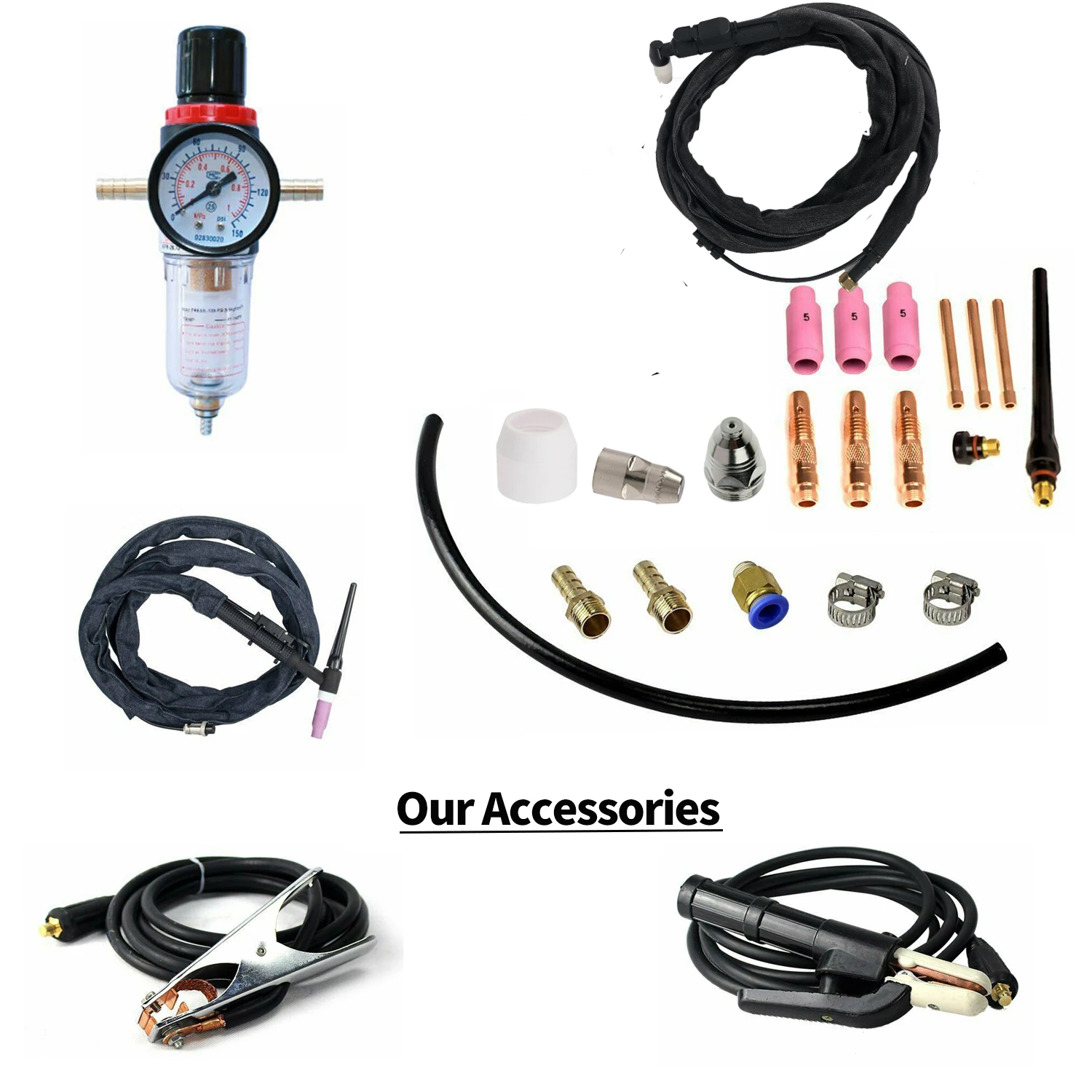 

PLASMARGON Air Plasma Cutter 520TSCPF Inverter Cutting Machine TIG CUT MMA 3 in 1 TIG Digital Control 220V Cutter