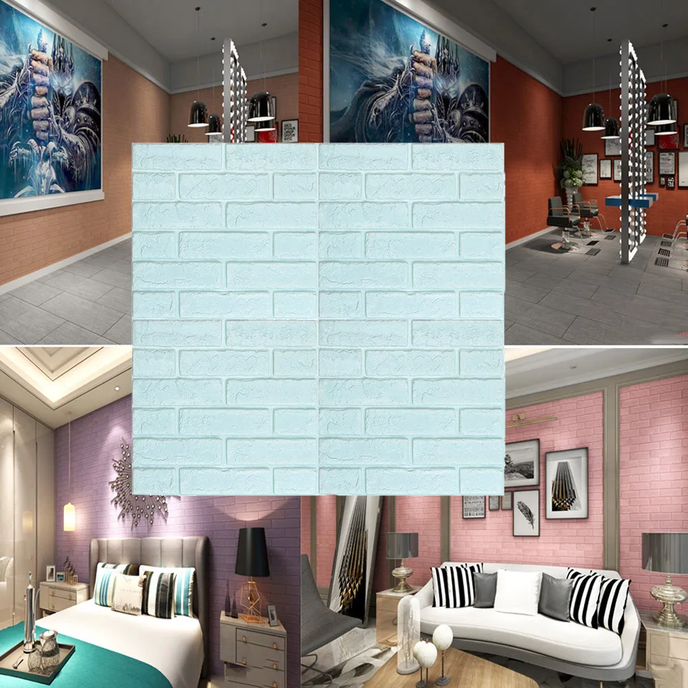 3D обои кирпичный камень деревенский эффект самоклеющиеся наклейки на стену