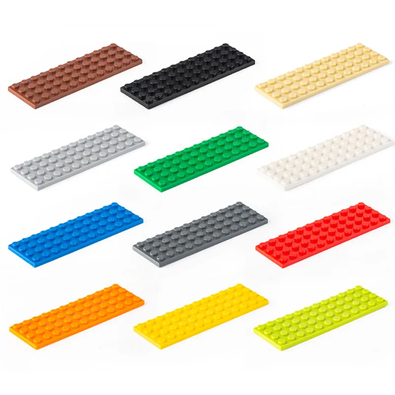 

10pcs Building Block Thin Bricks 4x12 Dots diy Toys tech Assemble Particles diy Brick Educational Creatives Children Toy 3029