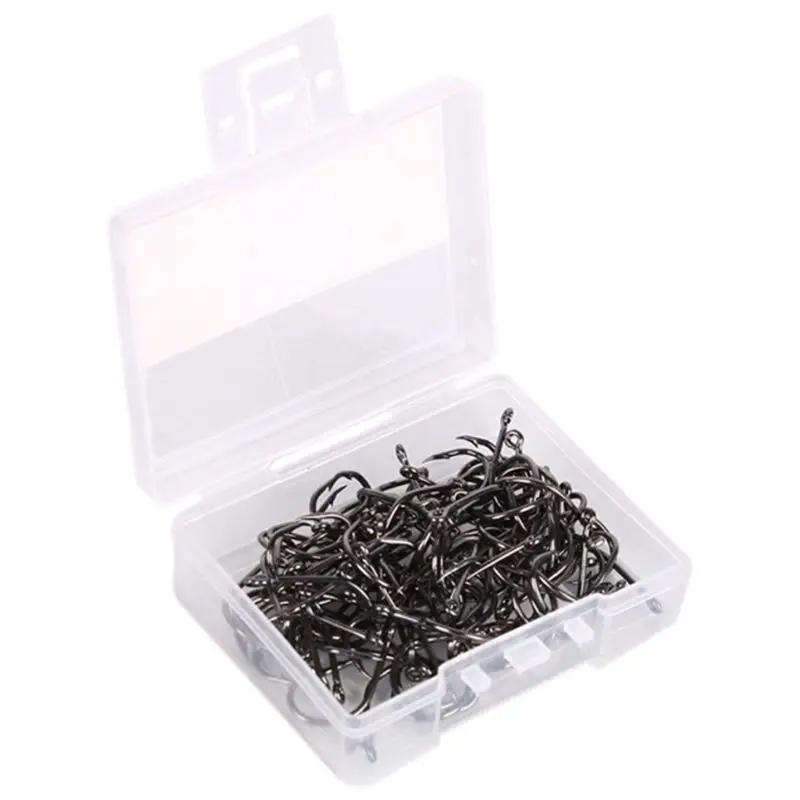 100 шт./компл. рыболовные крючки из высокоуглеродистой стали колючий крючок