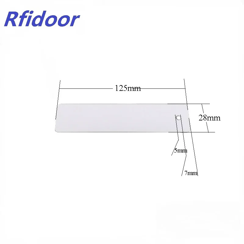 Отслеживание активов 125*28*0 84 мм ПВХ ISO18000-6C M4E UHF RFID-метка | Безопасность и защита