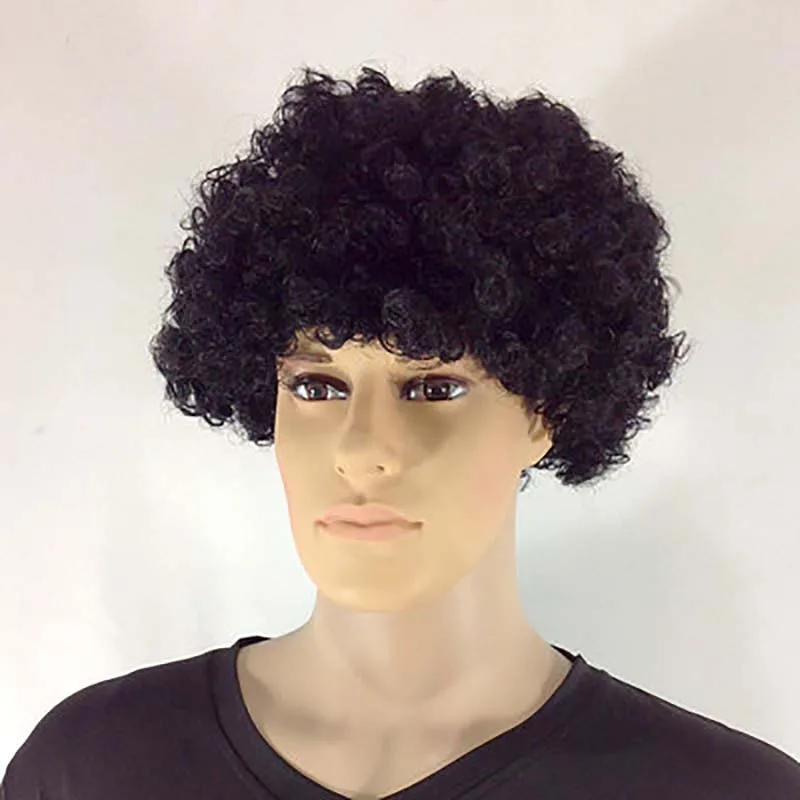 Halloween Round Explosion Hair Wig Cosplay Dance Party Hairpiece Colourful Funny Clown Fans Afro Hairstyle For Children  Adult images - 6