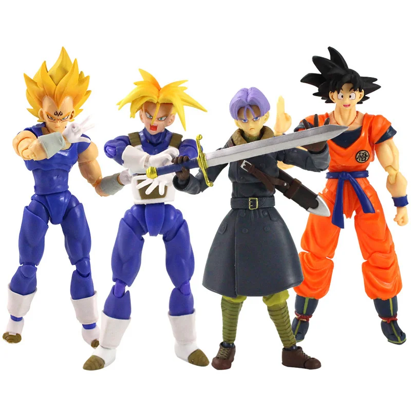 

13-15 см Драконий жемчуг Z DBZ аниме SHF супер сайян Сон Гоку Вегета плавки в коробке подвижные предметы для коллекционирования игрушки Gfit