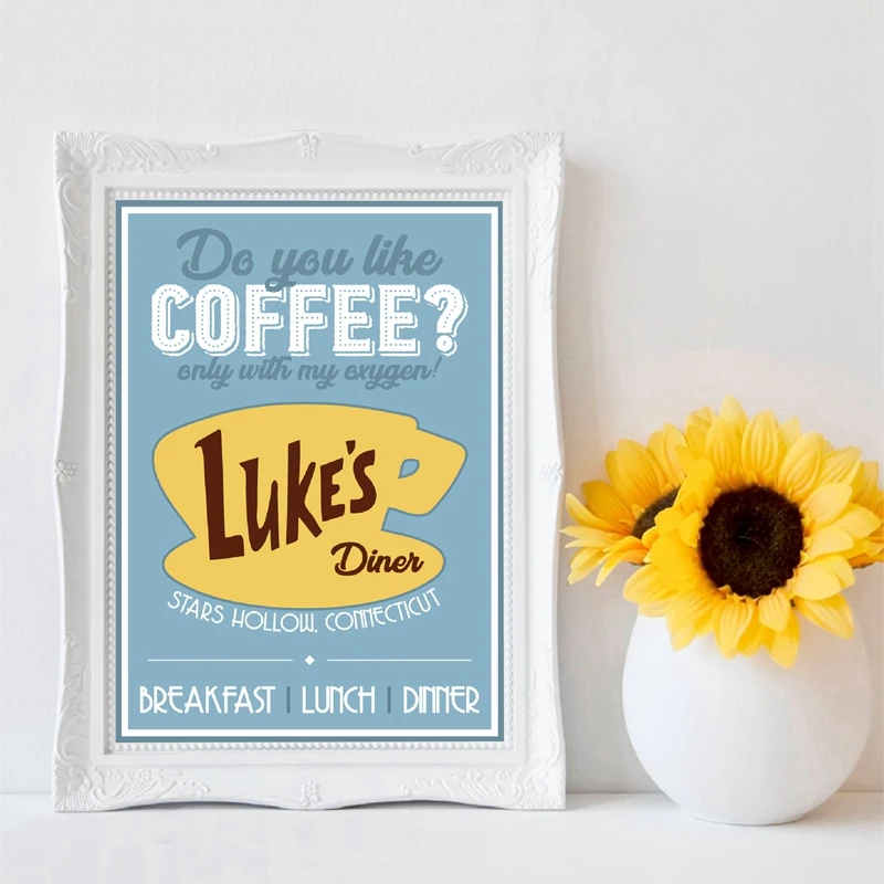 Девочки Гилмор классические принты по мотивам фильмов и постеров украшения дома