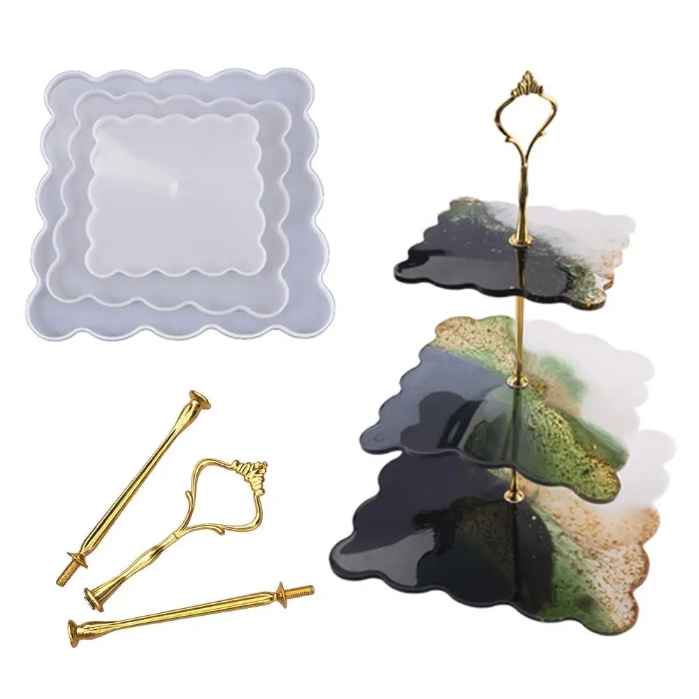 Форма для фруктов ручной работы форма подноса квадратные Кристальные бусины