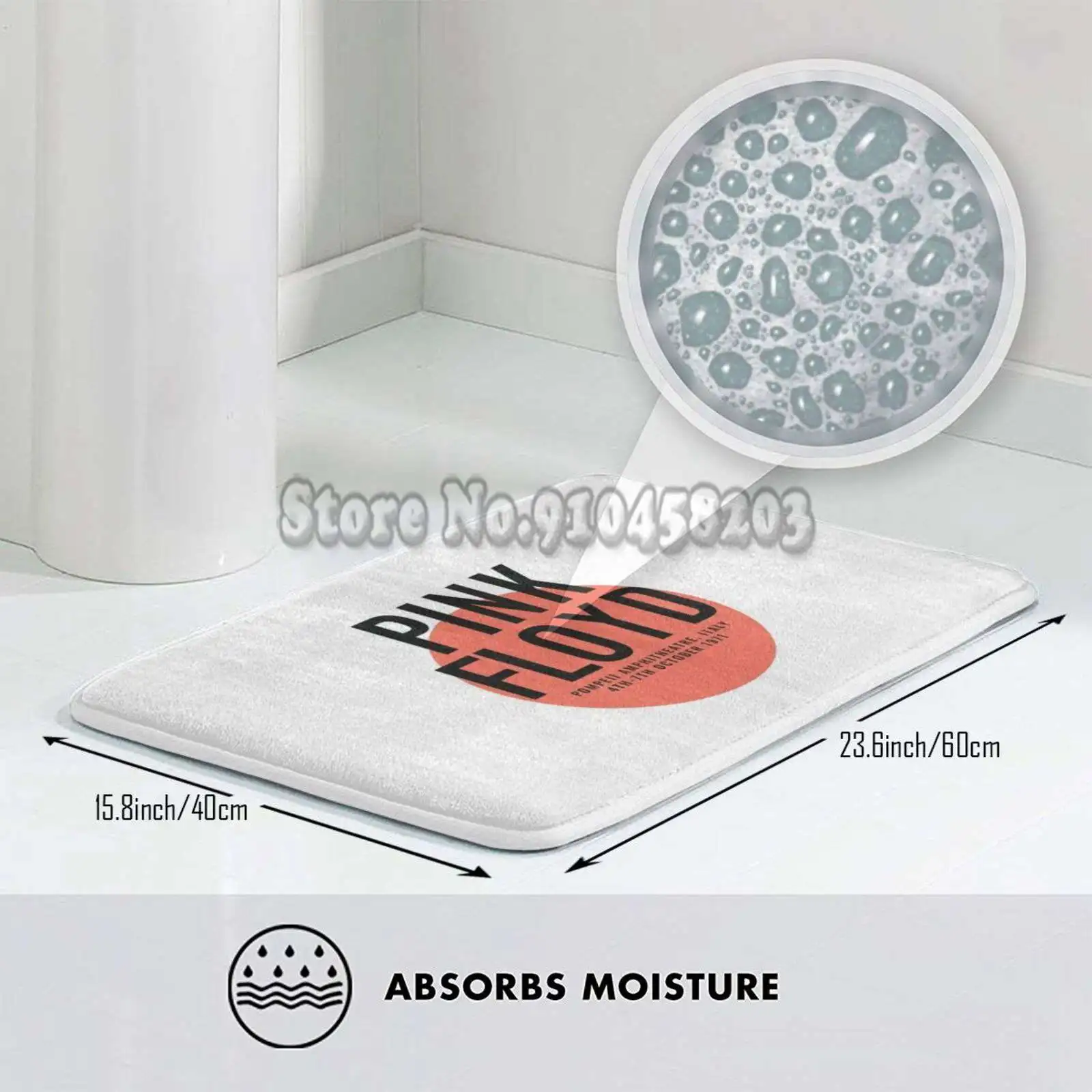 Retro 1971 Italy Doormat Mats Carpet Living Room Bedroom Absorbent Door Mat Roll Psychedelic Music | Дом и сад