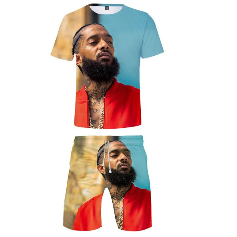 Летний Новый мужской комплект Короткие повседневные Костюмы спортивная мужская