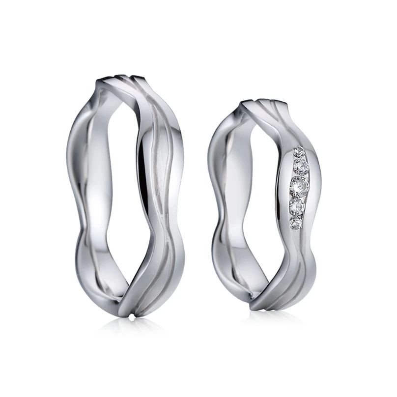 100 шт оптом много пользовательские кольца для женщин his and Her Jewellery кольцо из