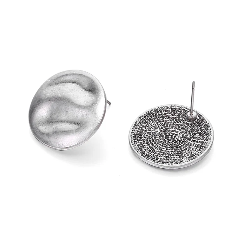 Геометрические круглые серьги для женщин Винтажные гвоздики в стиле ретро