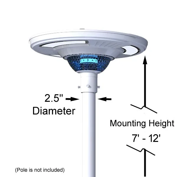 

2021 Integrated led solar street light outdoor waterproof 65 5M Pole solar Plaza countyard lamp 30w 50w for park plaza