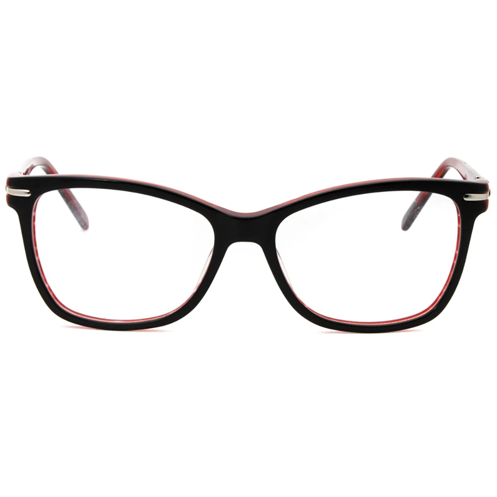 Женские очки с квадратной оправой из ацетата со стразами элегантные винные