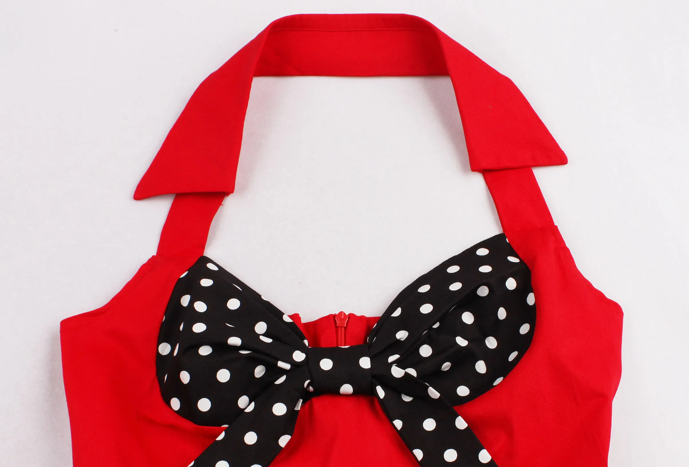 Женское винтажное платье в горошек с открытой спиной без рукавов | Женская одежда