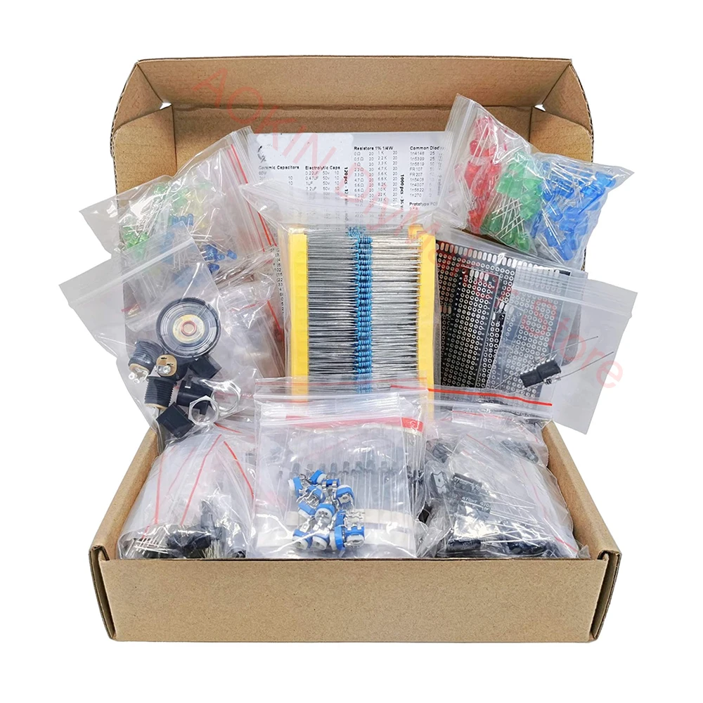 Набор компонентов для электроники Mega в ассортименте конденсаторы резисторы