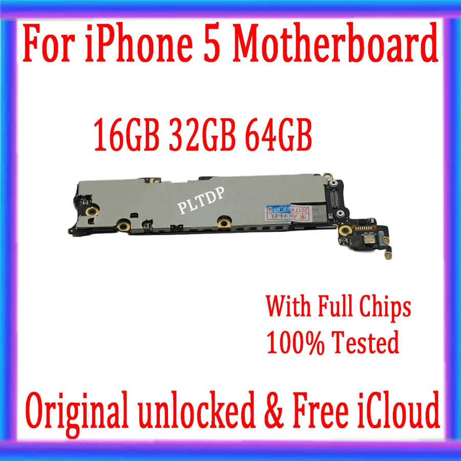 Материнская плата для iphone 5 с полными чипами Заводская разблокированная