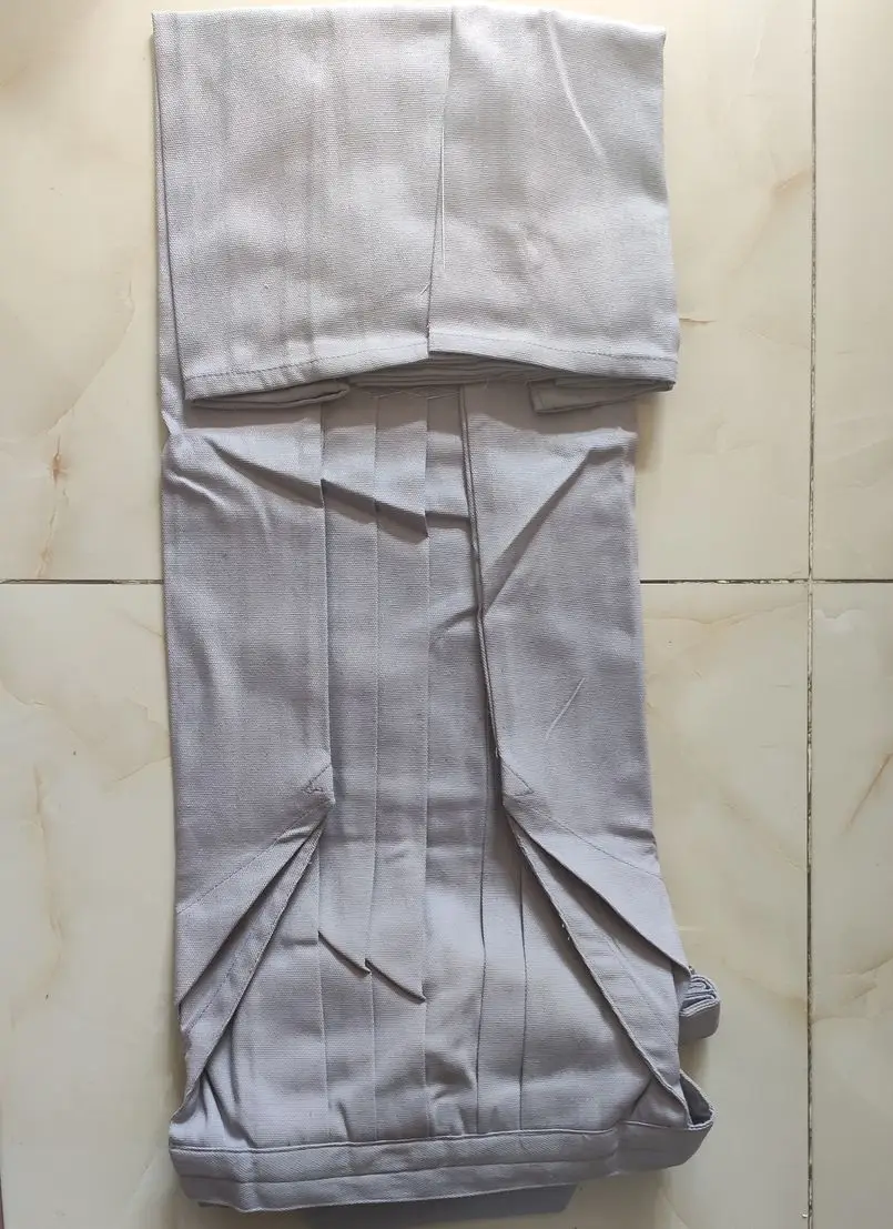 Унисекс высококачественные хлопковые холщовые штаны hakama hapkido униформа Кендо