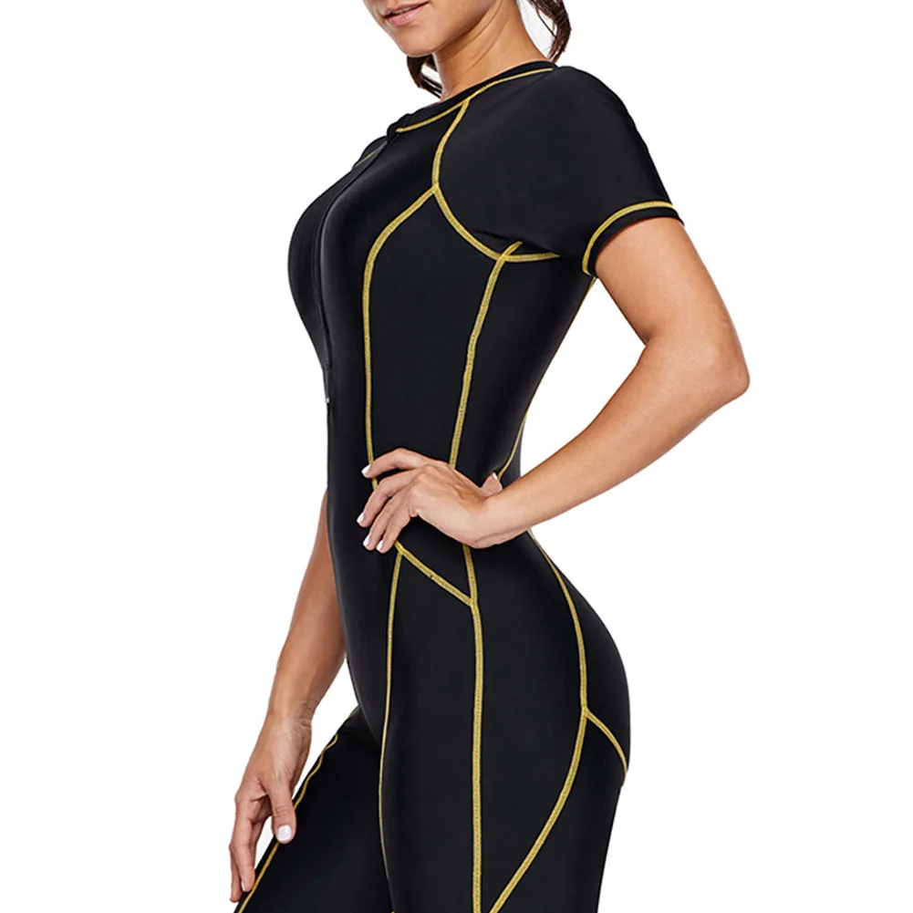 Костюм для дайвинга на молнии с коротким рукавом Быстросохнущий купальник