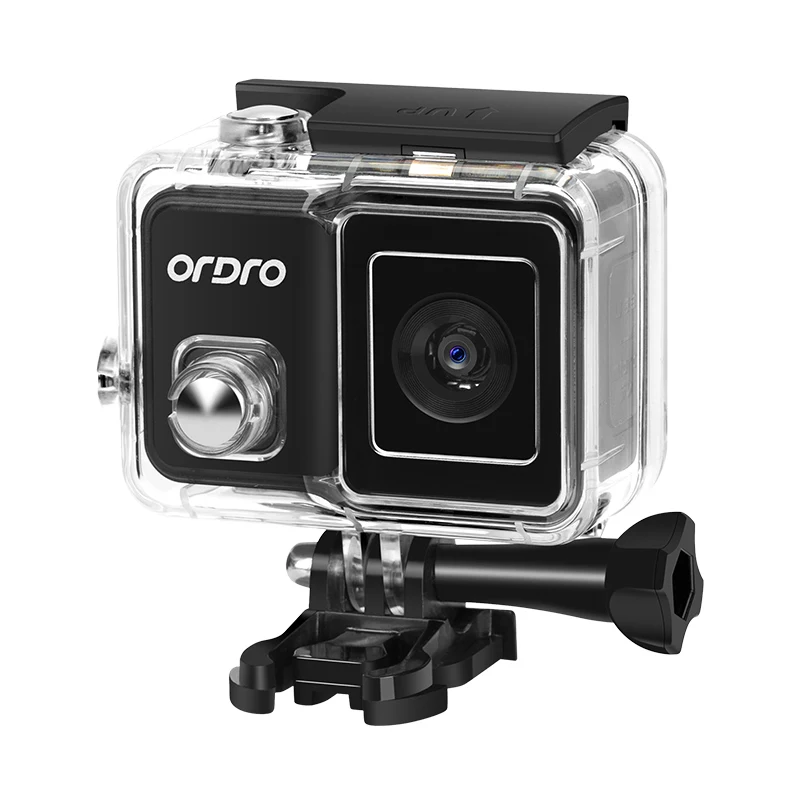 للبيع 4K Vlog عمل كاميرا Ordro الشجعان 1 60fps اللمس شاشة واي فاي 30M تحت الماء للماء Gimbal مكافحة هزة الرياضة كاميرات