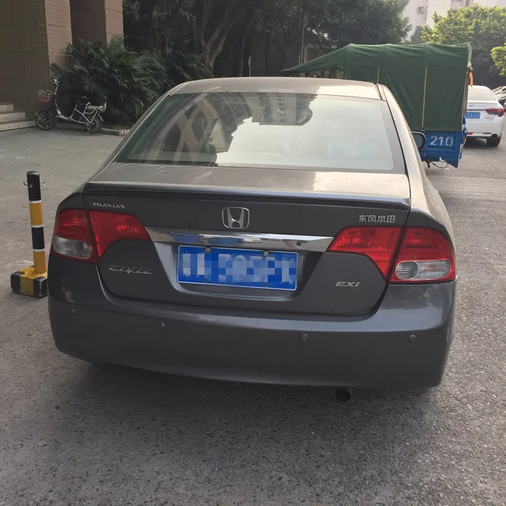Для Civic спойлер 2006-2011 Honda HDB ABS пластик Материал заднее крыло автомобиля Цвет