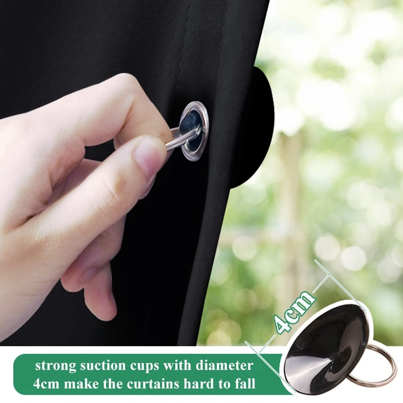 

Temporary Blackout Blind Curtain For Window Adjustable Sucker Shade Drape Thermal Insulated Noise Reducing Panels For Storage Ro