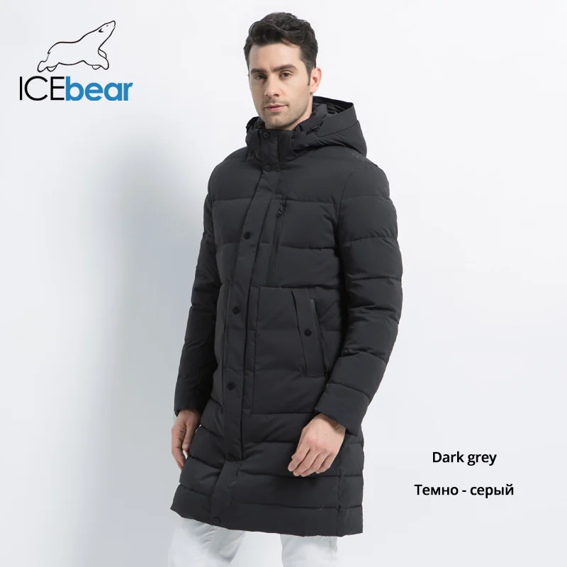 M601 ICEbear новая зимняя куртка ветрозащитная мужская хлопковая модная мужская парка повседневные мужские пальто Высокое качество Мужское пальто MWD18826I - Цвет: M601