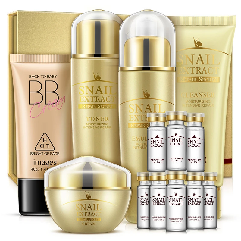 

IMAGES snail extract professional moisturizing tonder skin care set for face