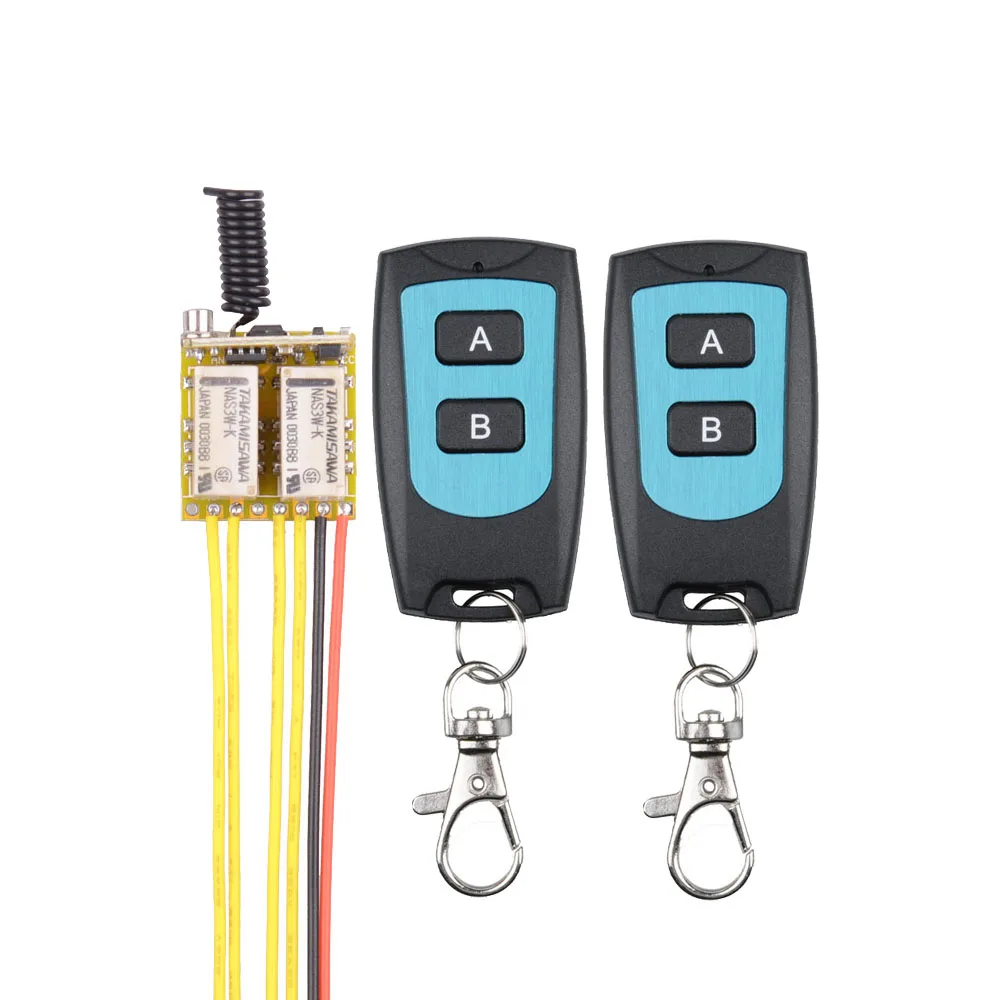 DC 3 7 В до 12 мини RF 2CH реле 433 МГц беспроводной пульт дистанционного управления 5 в