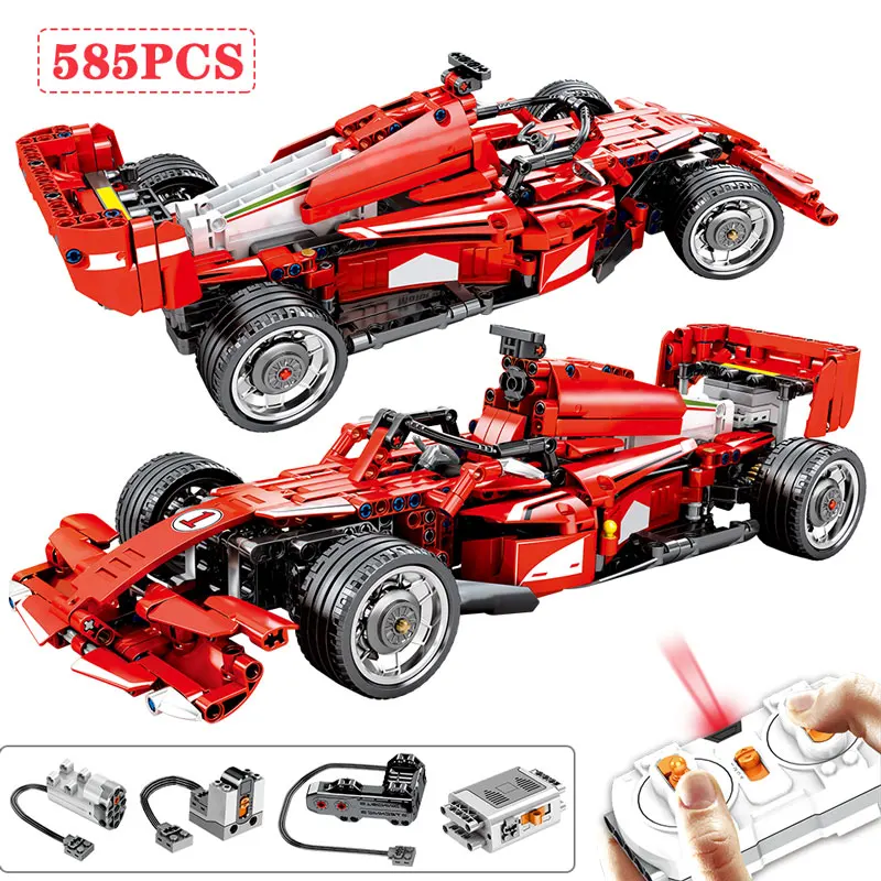585 шт. город дистанционного Управление гоночный строительные блоки для