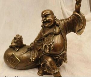 Бесплатная доставка Китайская народная фиолетовая бронзовая скульптура