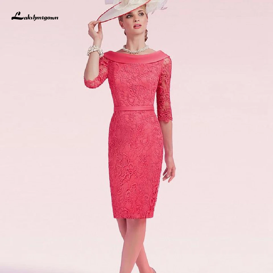 Женское винтажное вечернее платье кружевное с полурукавами для матери невесты