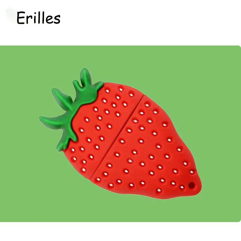 Silicone strawberry usb flash drive 2.0 disk 16GB 32GB 64GB 128GB memory stick pen 4GB 8GB thumbdrive | Компьютеры и офис