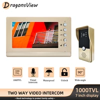 dragonsview video door intercom entry system wired 1200tvl doorbell phone call panel camera for home villa two way talk system