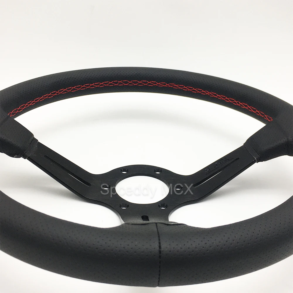 Универсальное высококачественное новое рулевое колесо 14 дюймов 13 кожаное