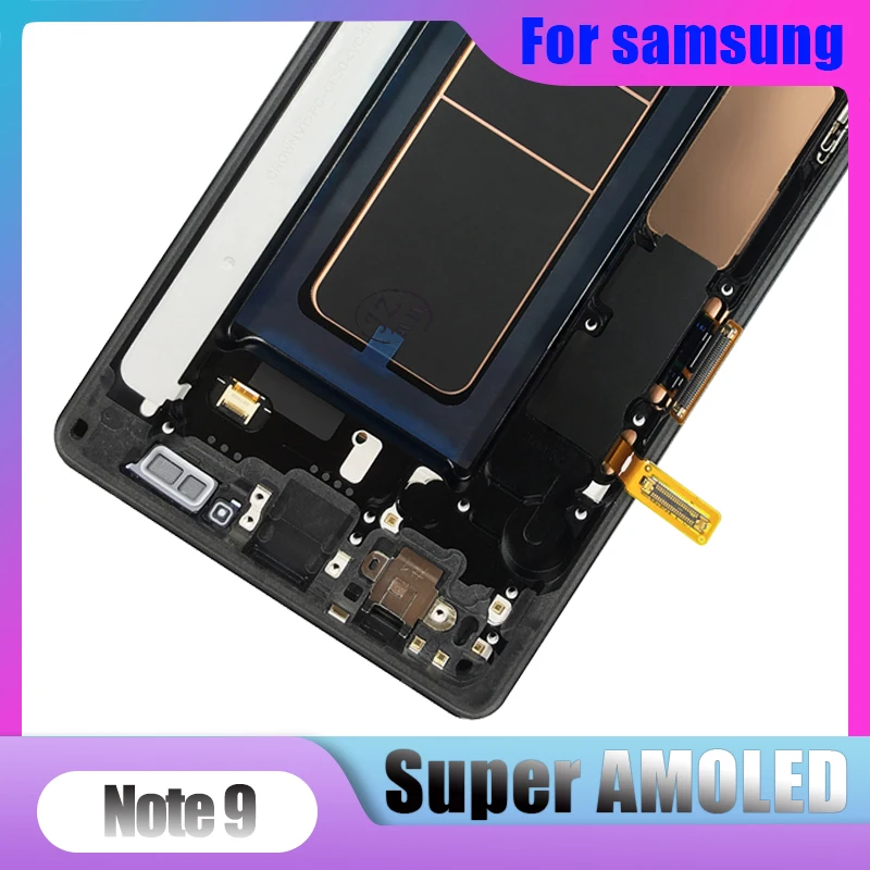 ЖК дисплей Super AMOLED для Samsung Galaxy NOTE 9 N960D N960F сенсорный экран 6 4 дюйма сменные детали с