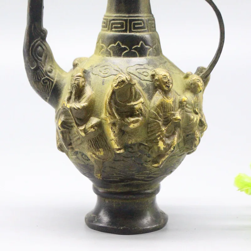 Античная коллекция бронзовые поделки античные настольные украшения чайник