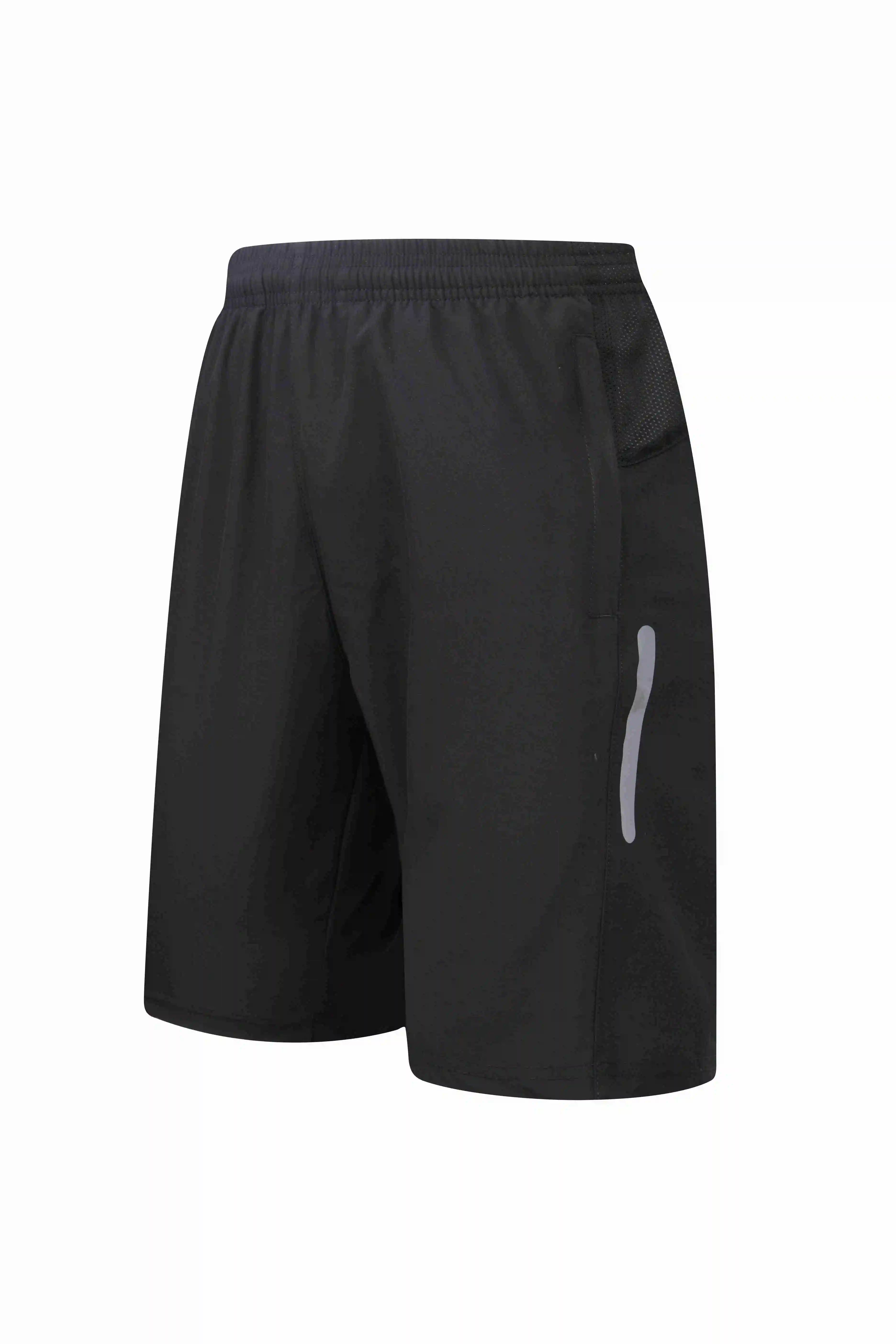 

Black Spandex Shorts Men Running Quick Dry Workout Bodybuilding Gym Shorts Sports Jogging zipper Pocket Tennis Training Shorts