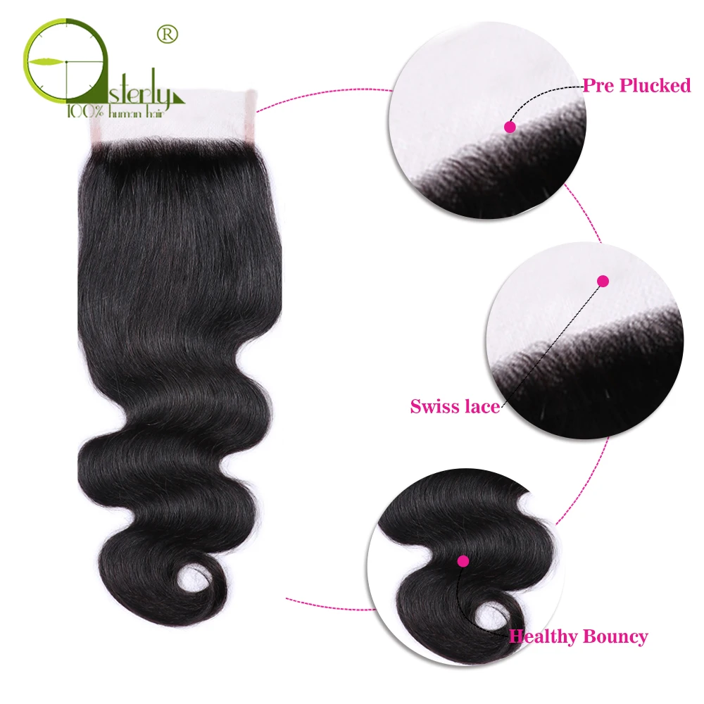 Объемные Волосы бразильские объемные волнистые 3 пучка с закрытием не Реми