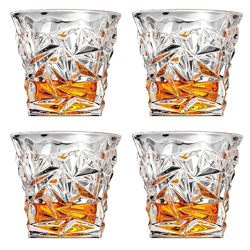 

Набор из 4-320ml прозрачный кристалл виски Стекло посуда для виски пиво Питьевая чашка вина Стекло