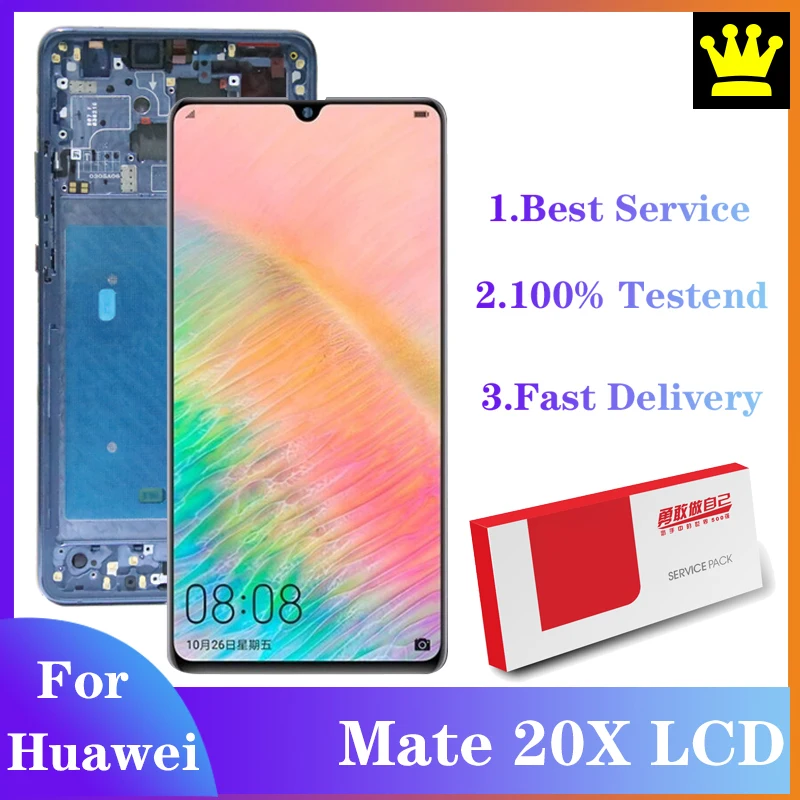 Оригинальный экран для смартфона Huawei Mate 20 X ЖК дисплей с цифрователем сенсорного