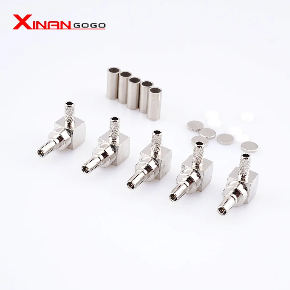 

10 шт. прямоугольный обжимной соединитель CRC9 для кабеля RG316 RG174