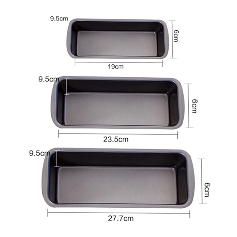 

Non Stick Cake Baking Tray Carbon Steel Toast Bread Mold Baking Supplies Home Kitchen Rectangular Bread Pastry Baking BakingTray