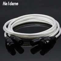 haldane pair hifi neutrik xlr balance cable hi end pure silver 7nocc cable 2 xlr male to 2 xlr female cable balance line cord