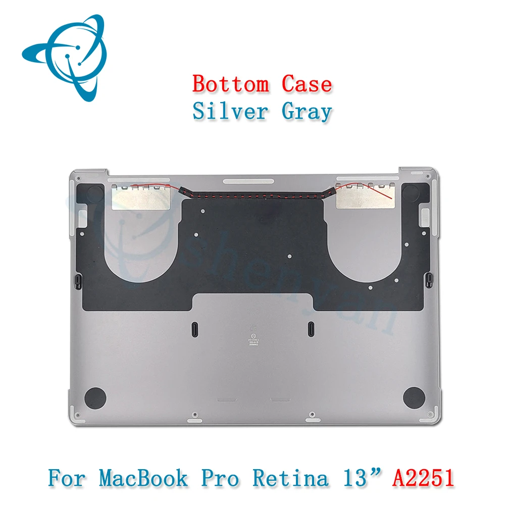 Нижний чехол Shenyan для ноутбука A2251 Macbook Retina Pro 13 дюймов нижний 613-13916-5 серый